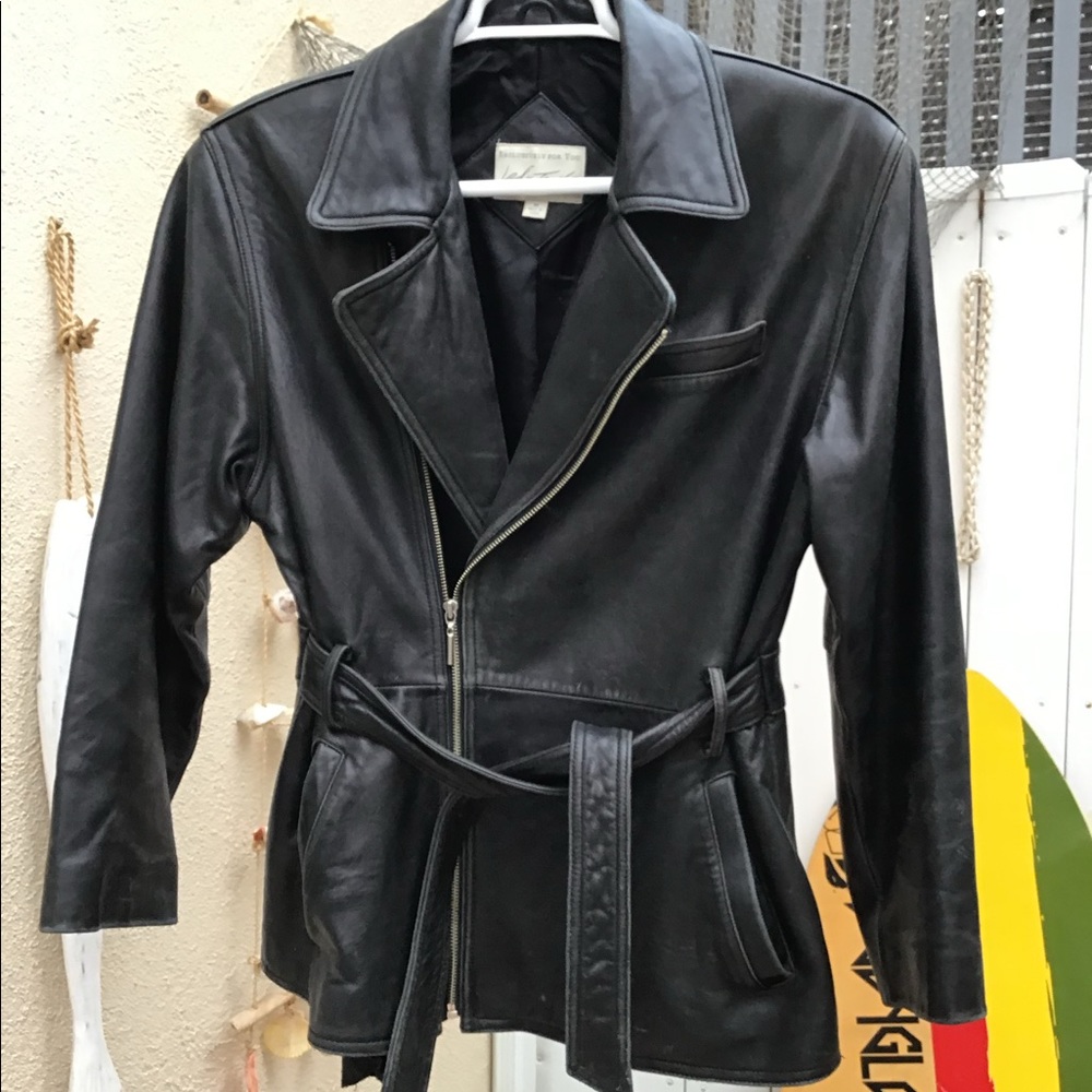 Lord & Taylor leather coat
